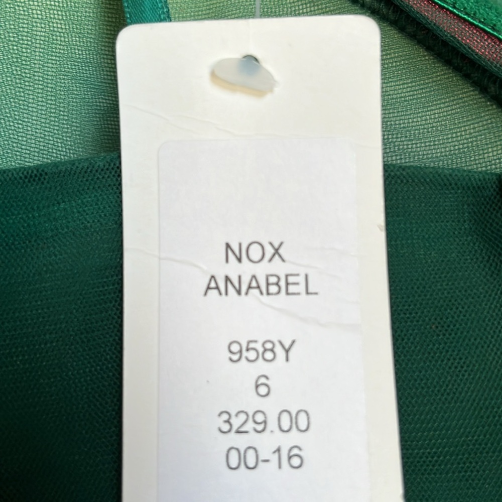 NWT NOX PROM EMERALD Elegant Green Strapless Dress - Picture 10 of 17